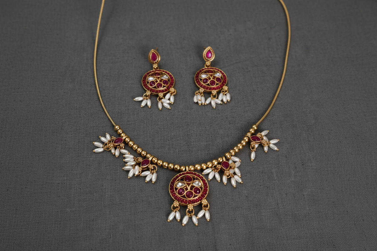 Kemp necklace Red