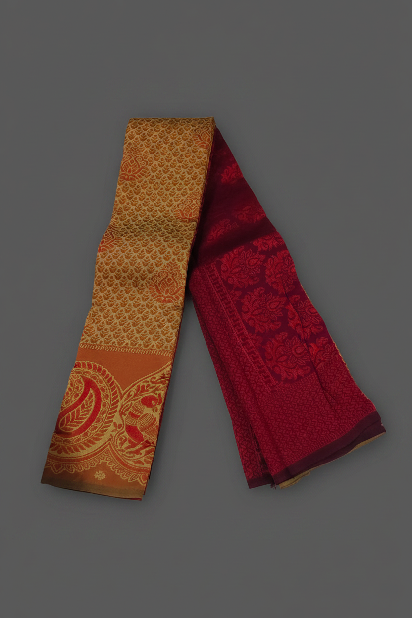 Kubera Shine Brown saree