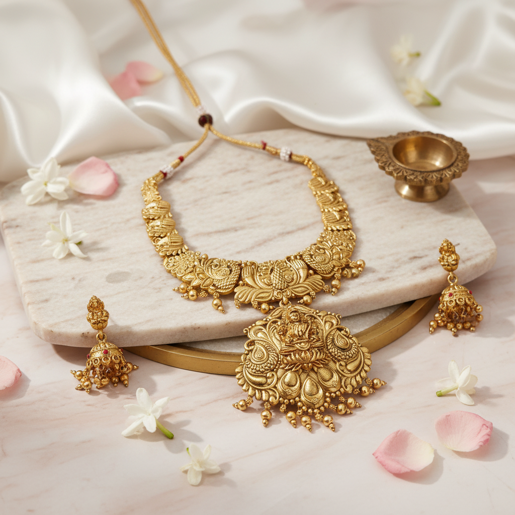 Lakshmi-Matte-Necklace