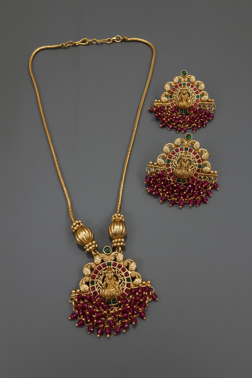 Lakshmi Pink Crystal Chain