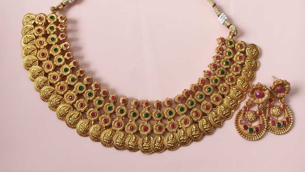 Lakshmi Matte Coil Necklace