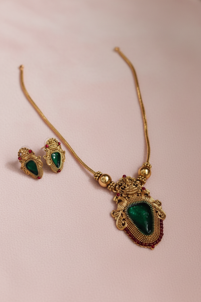 Lakshmi Palak Necklace