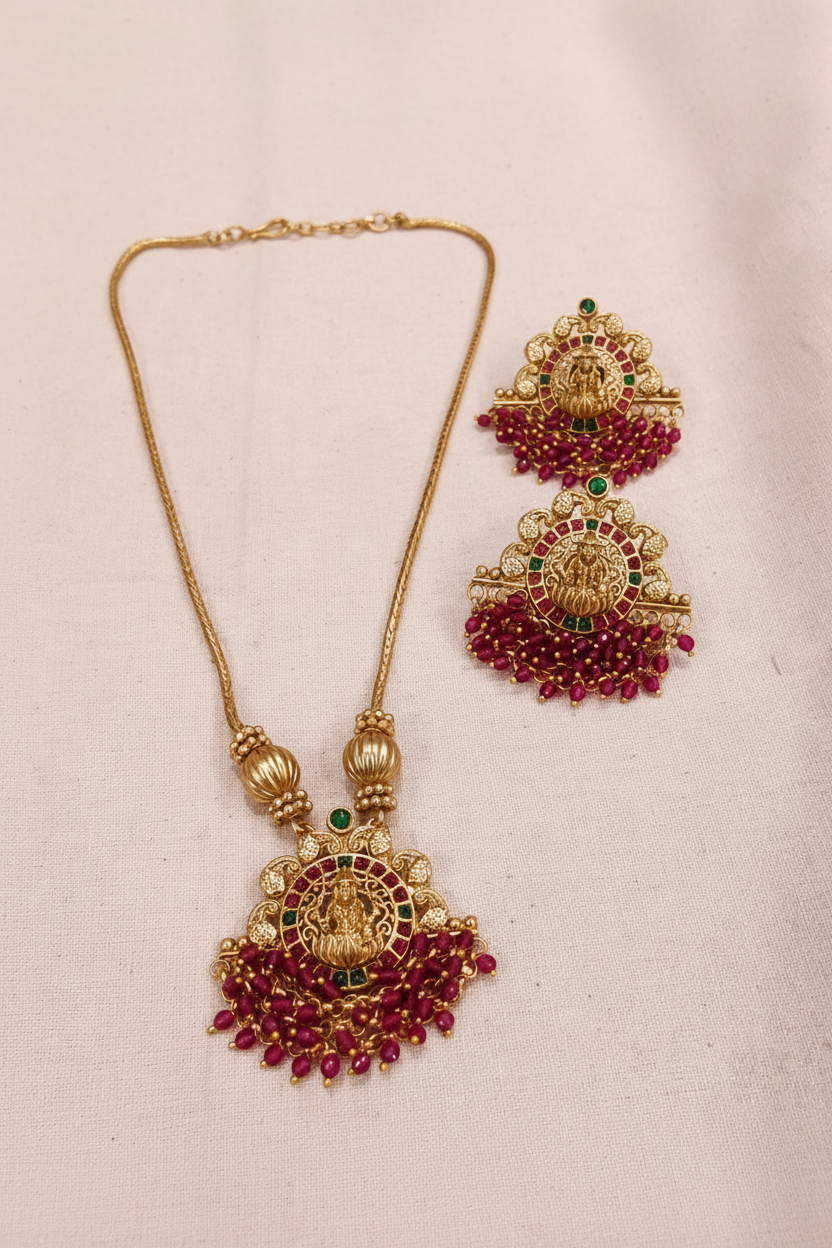 Lakshmi Pink Crystal Chain