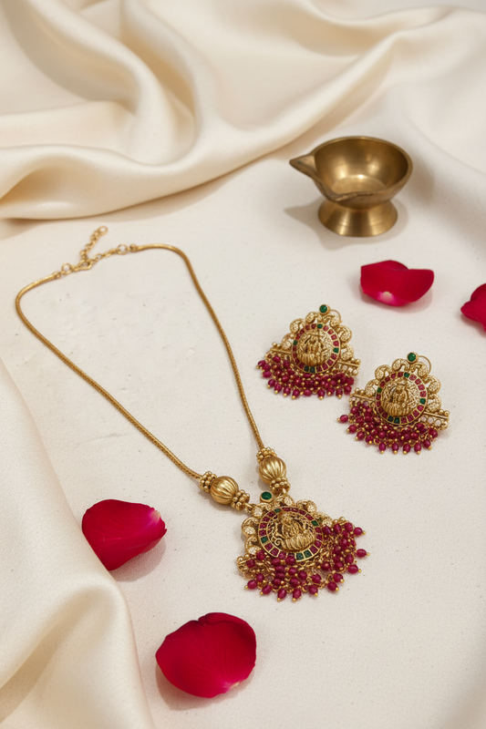 Lakshmi Pink Crystal Chain
