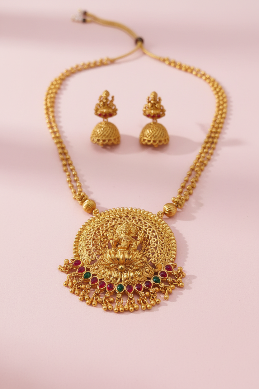 Lakshmi Statement Pendant Chain 