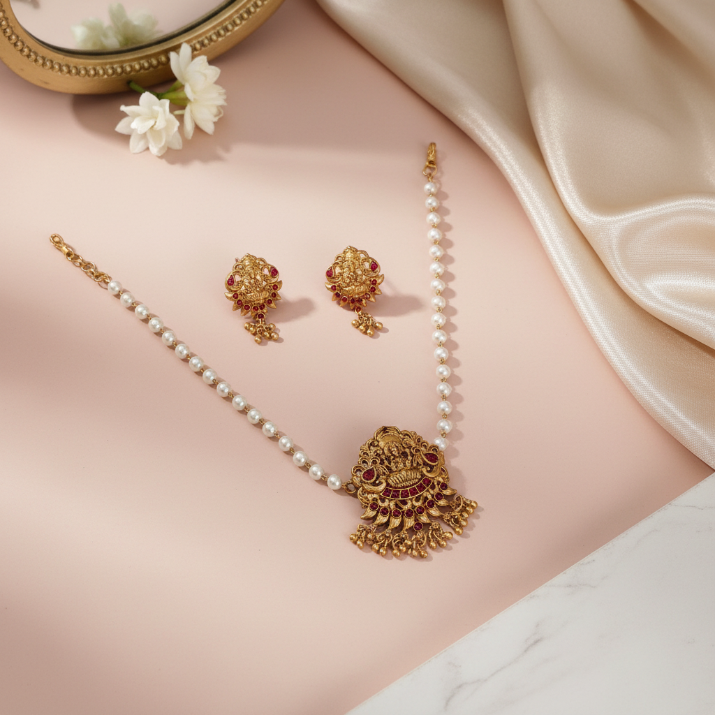 Lakshmi choker pearl 