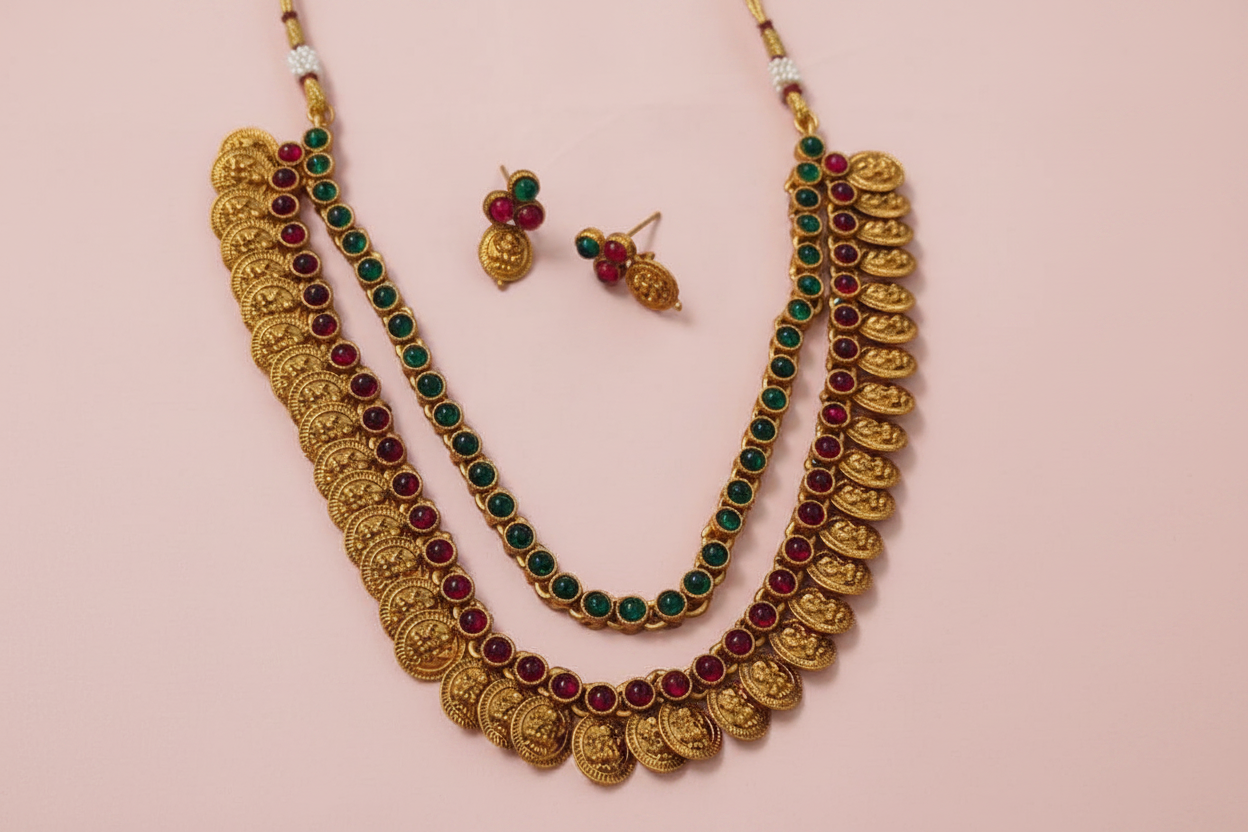 layer Lakshmi necklace