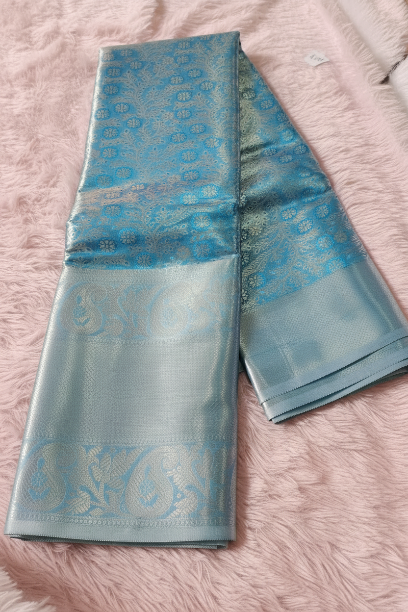 Light Blue Silver Varnam