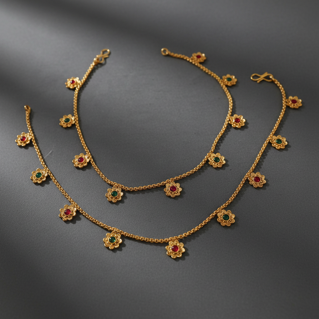 Multicolor-Matte-Anklet