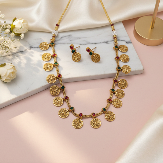 Matte-Temple-Coin-Necklace