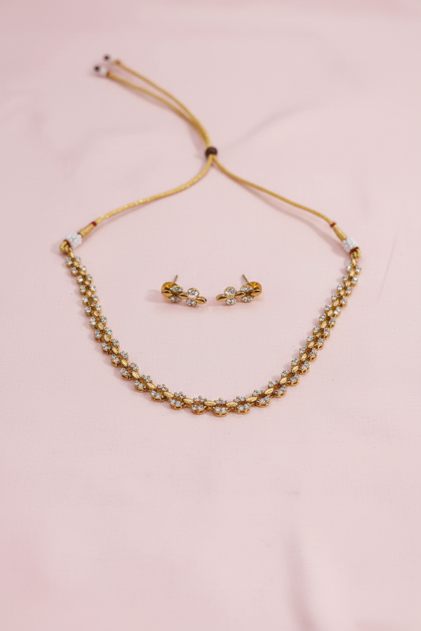 Matte AD Stone Necklace 