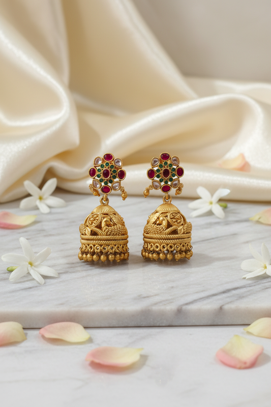 Matte Finish jhumka 