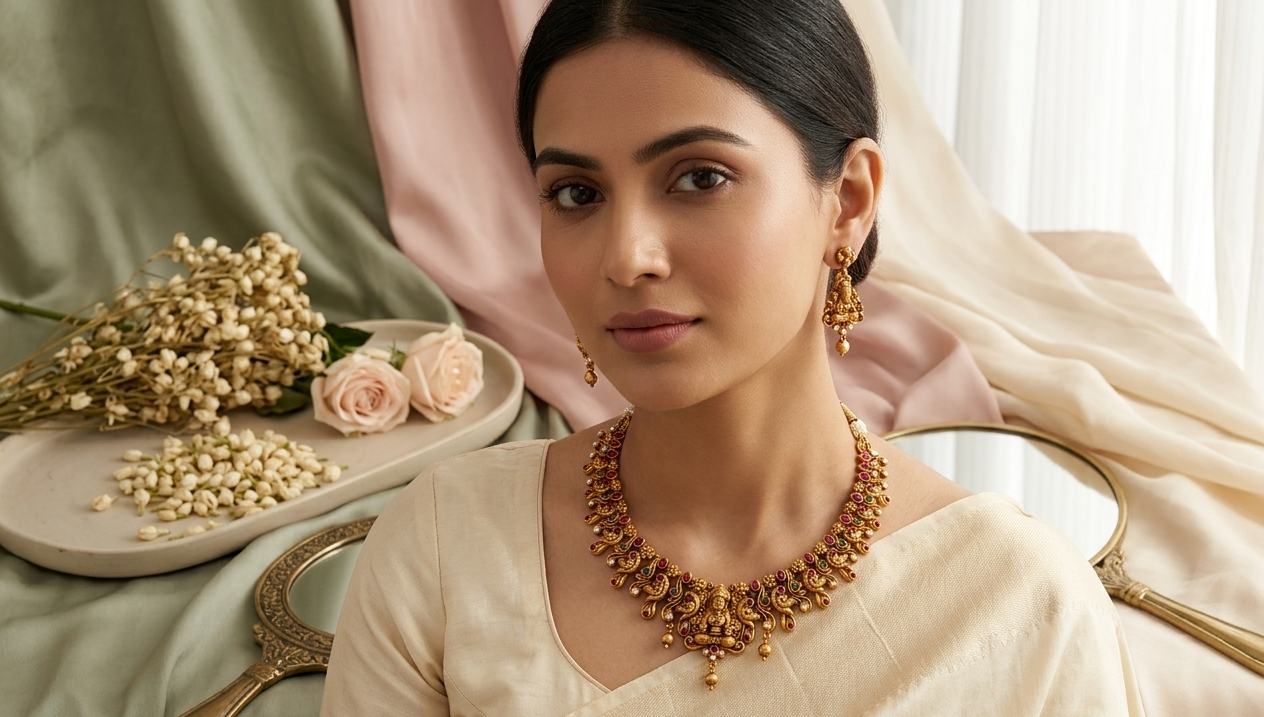 Matte Lakshmi Necklace