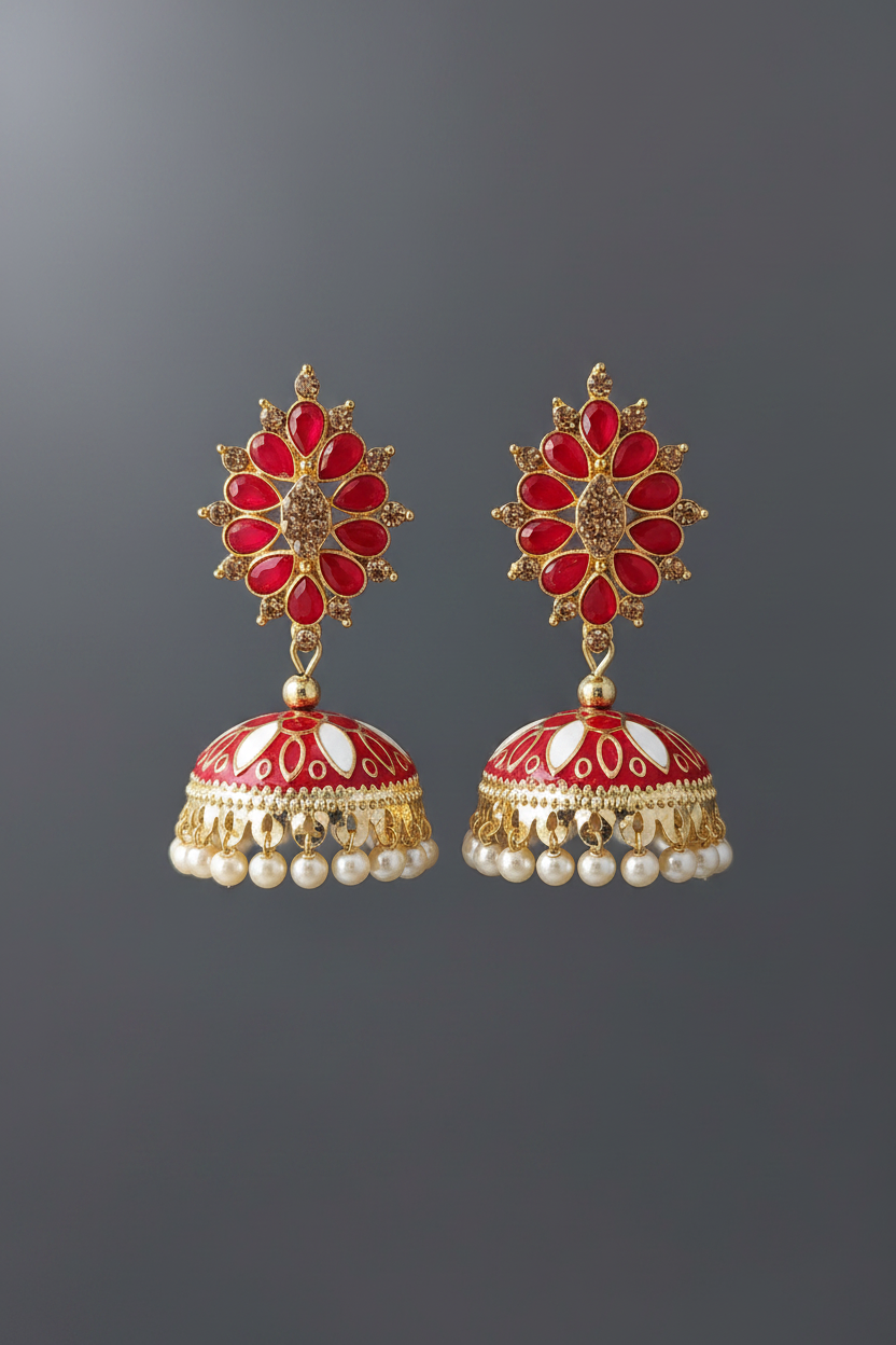 Meenakari Stud Earrings 