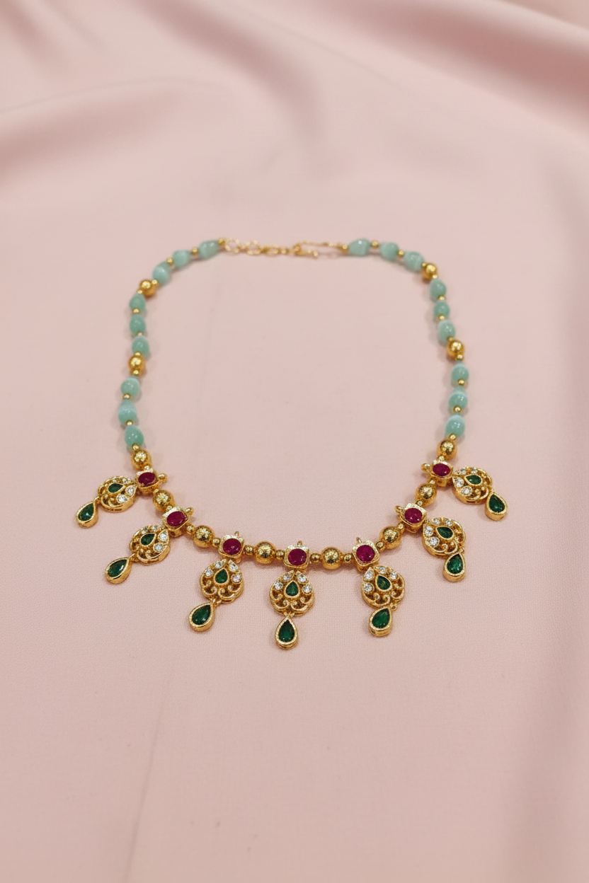 Mint Green Monalisa Chain 