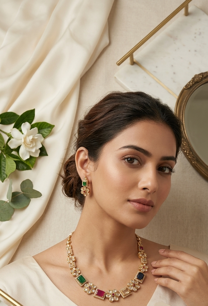 Premium-Multi-Floral-Necklace