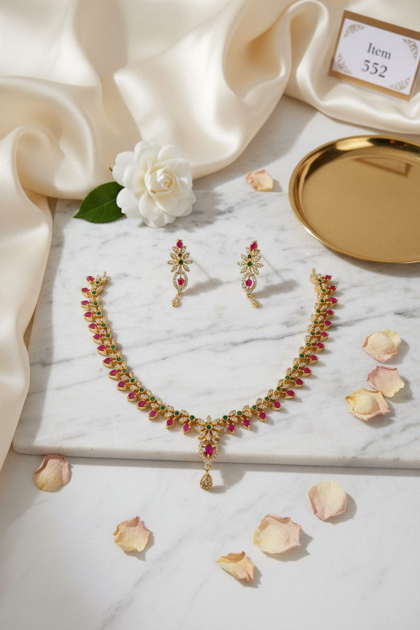 Multi AD Matte Necklace