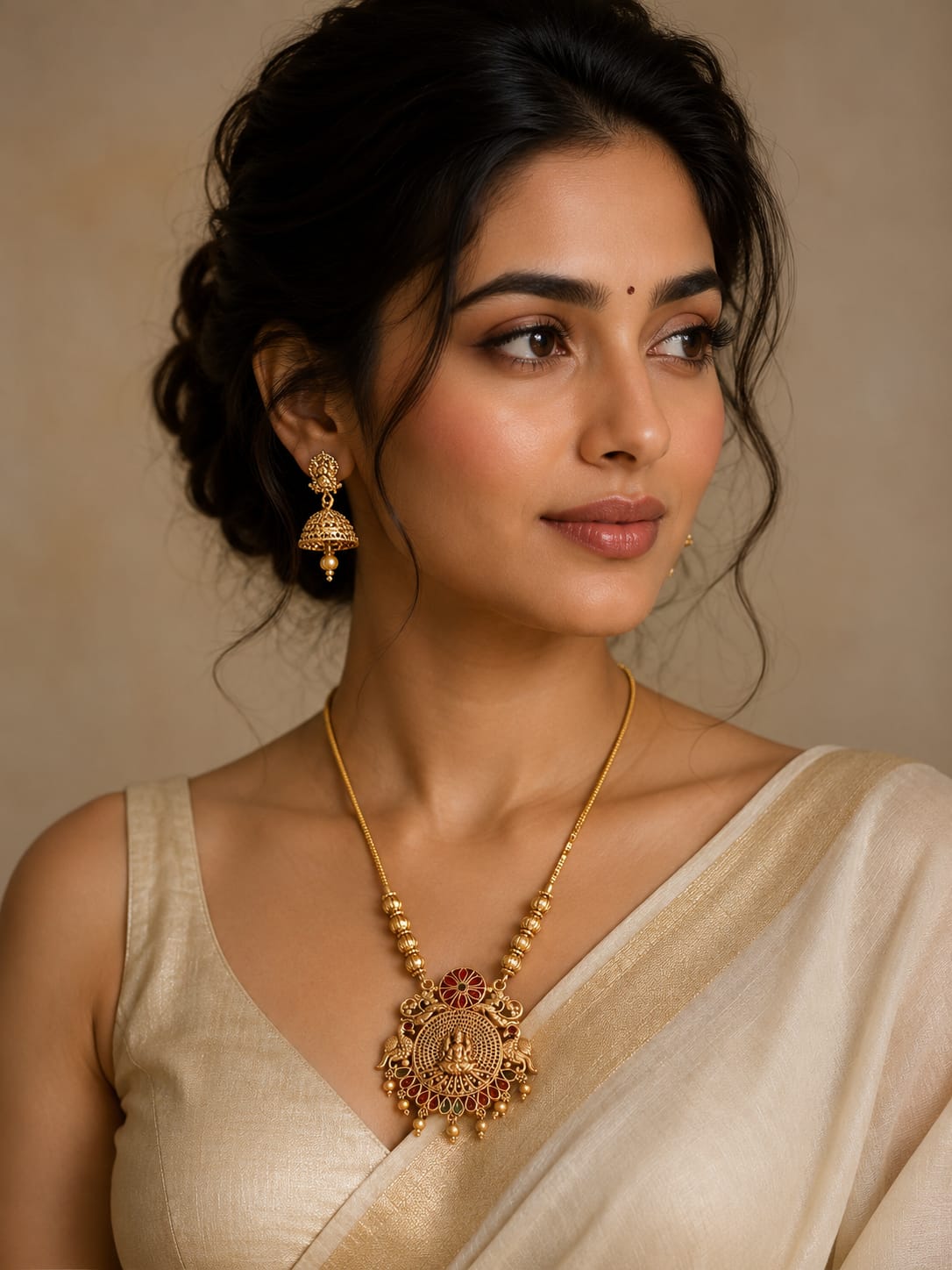 Multi Lakshmi Matte Chain