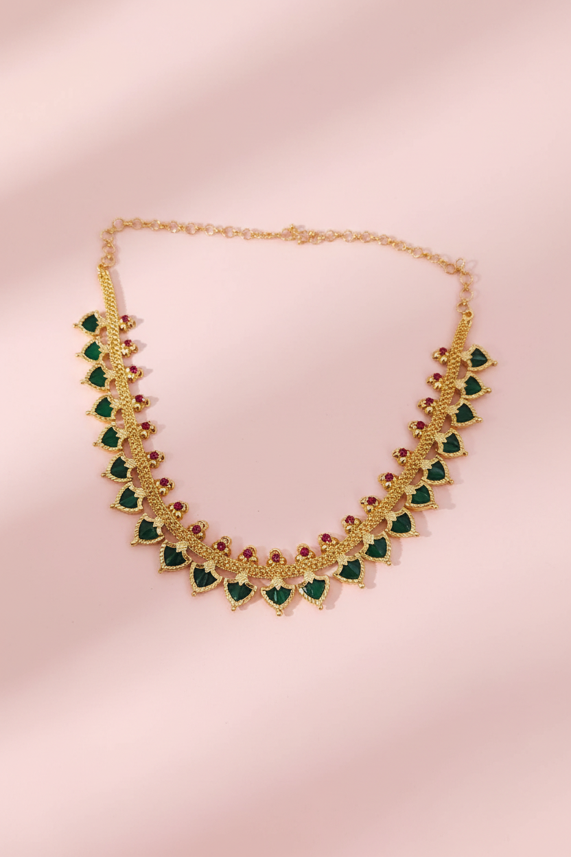 Multi Palak Necklace 