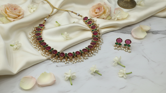 Multi Pearl Reversible Choker