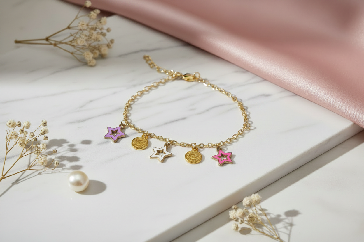Multi Star Charms bracelet 