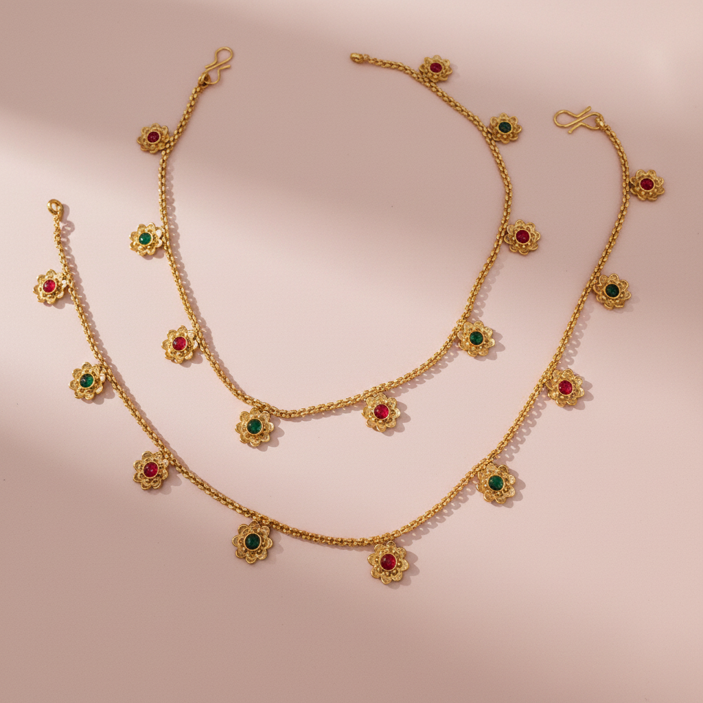 Multicolor-Matte-Anklet