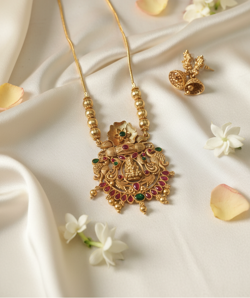 Multicolor-Matte-Lakshmi-Chain