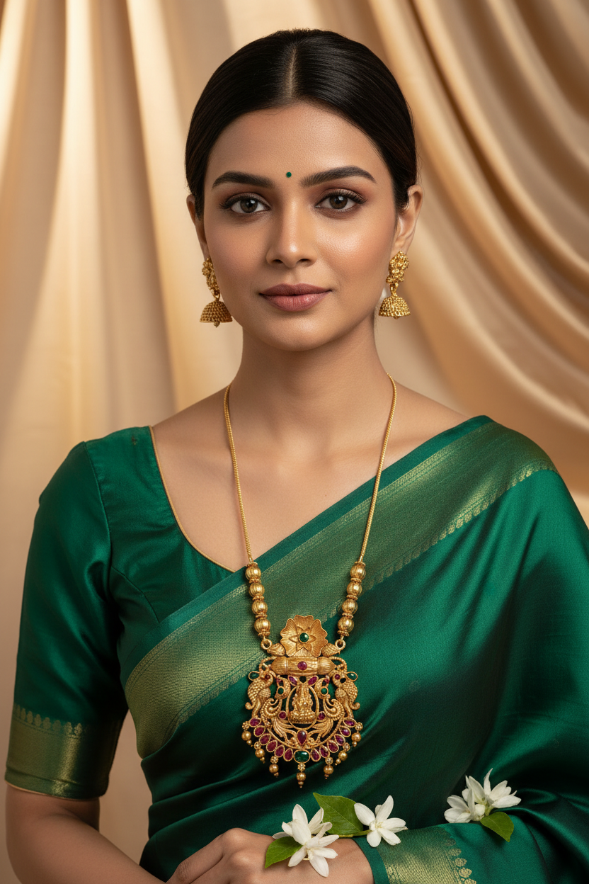 Multicolor-Matte-Lakshmi-Chain