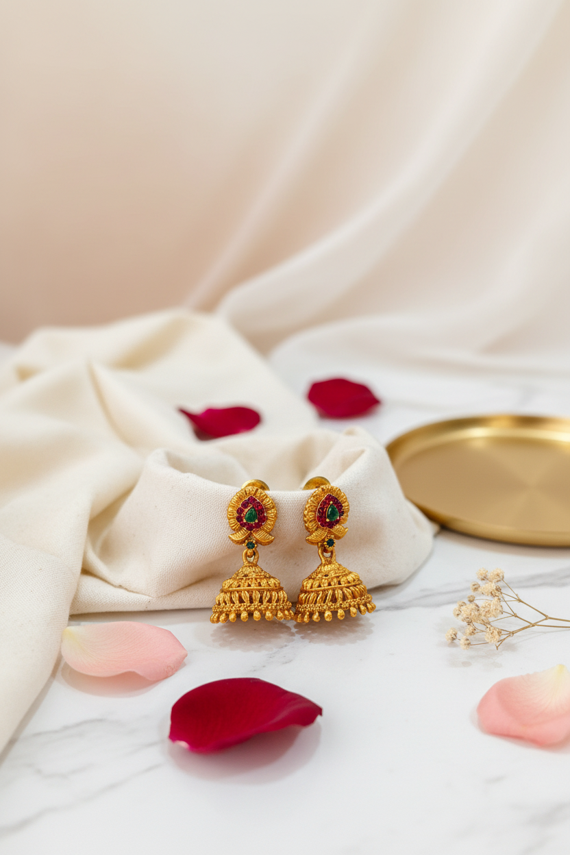 Multicolor Earrings Matte