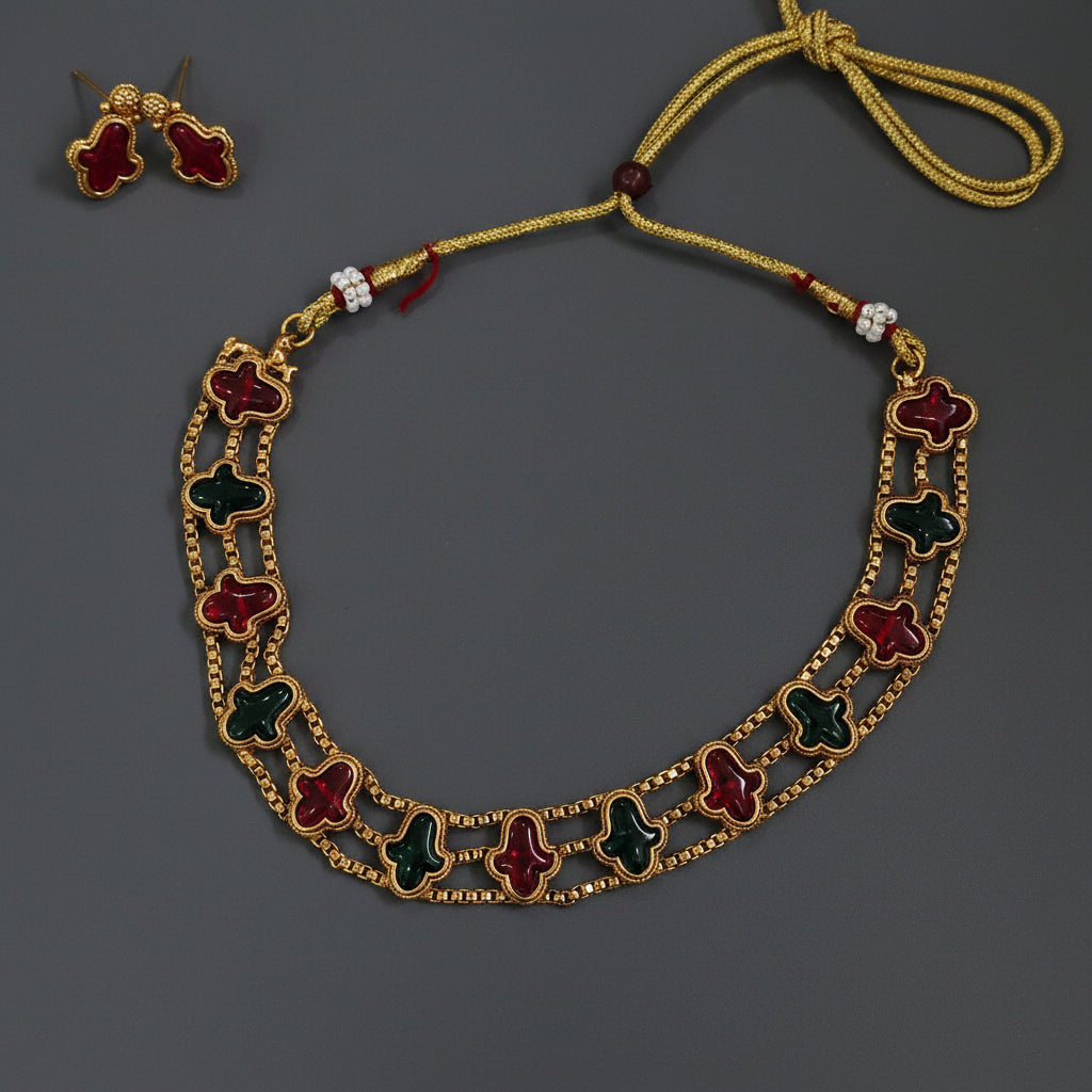 Multicolor Floral Necklace
