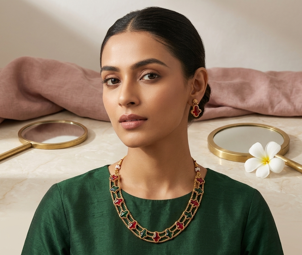 Multicolor Floral Necklace