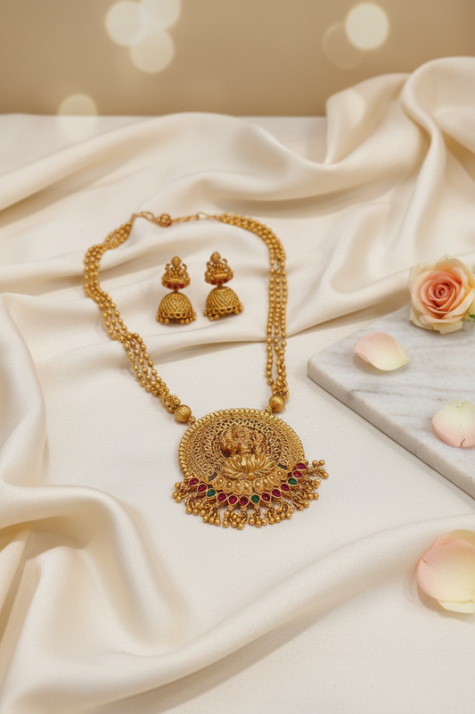 Multicolor Lakshmi Pendant chain