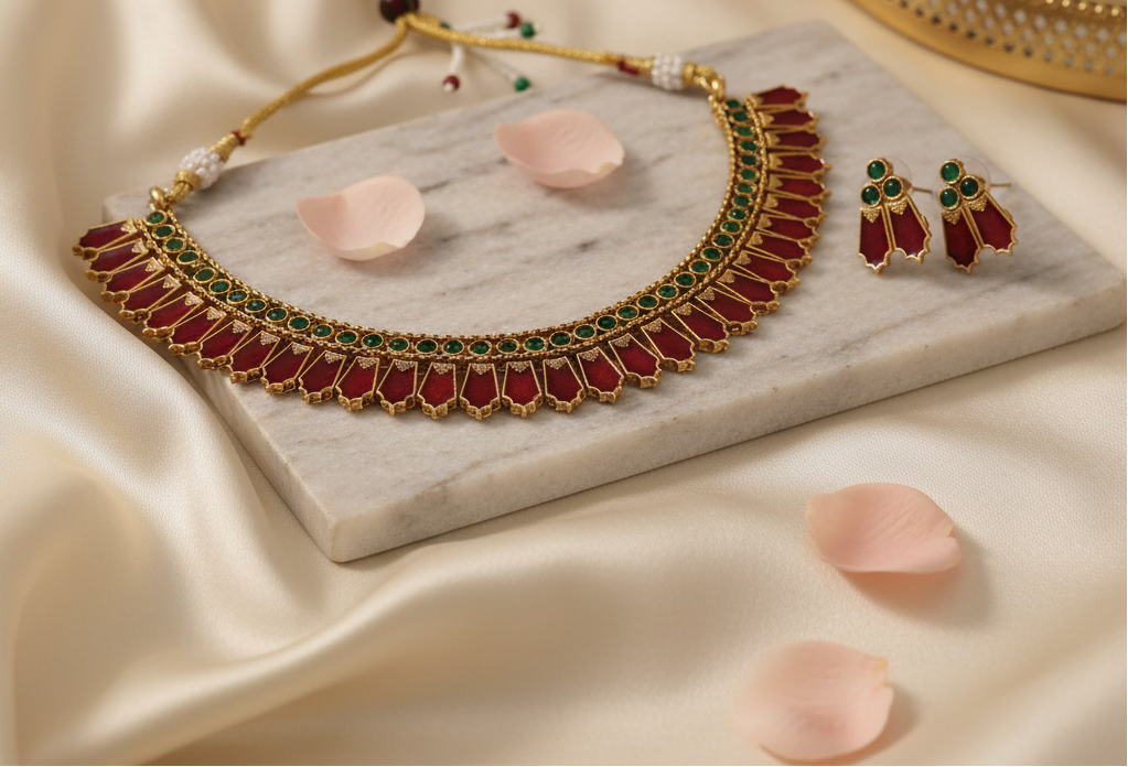 Multicolor Palak Choker