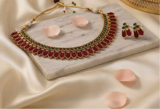 Multicolor Palak Choker