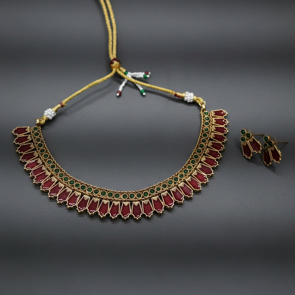 Multicolor Palak Choker
