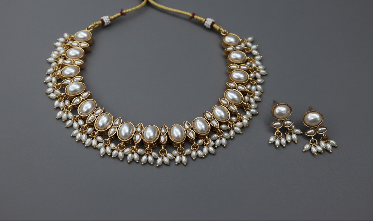 Multi Pearl Reversible Choker