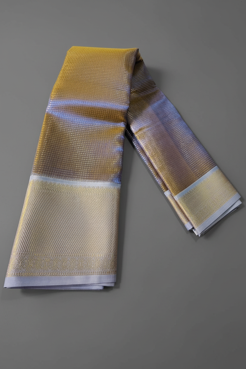 Nayanthara Inspired Checks Saree 