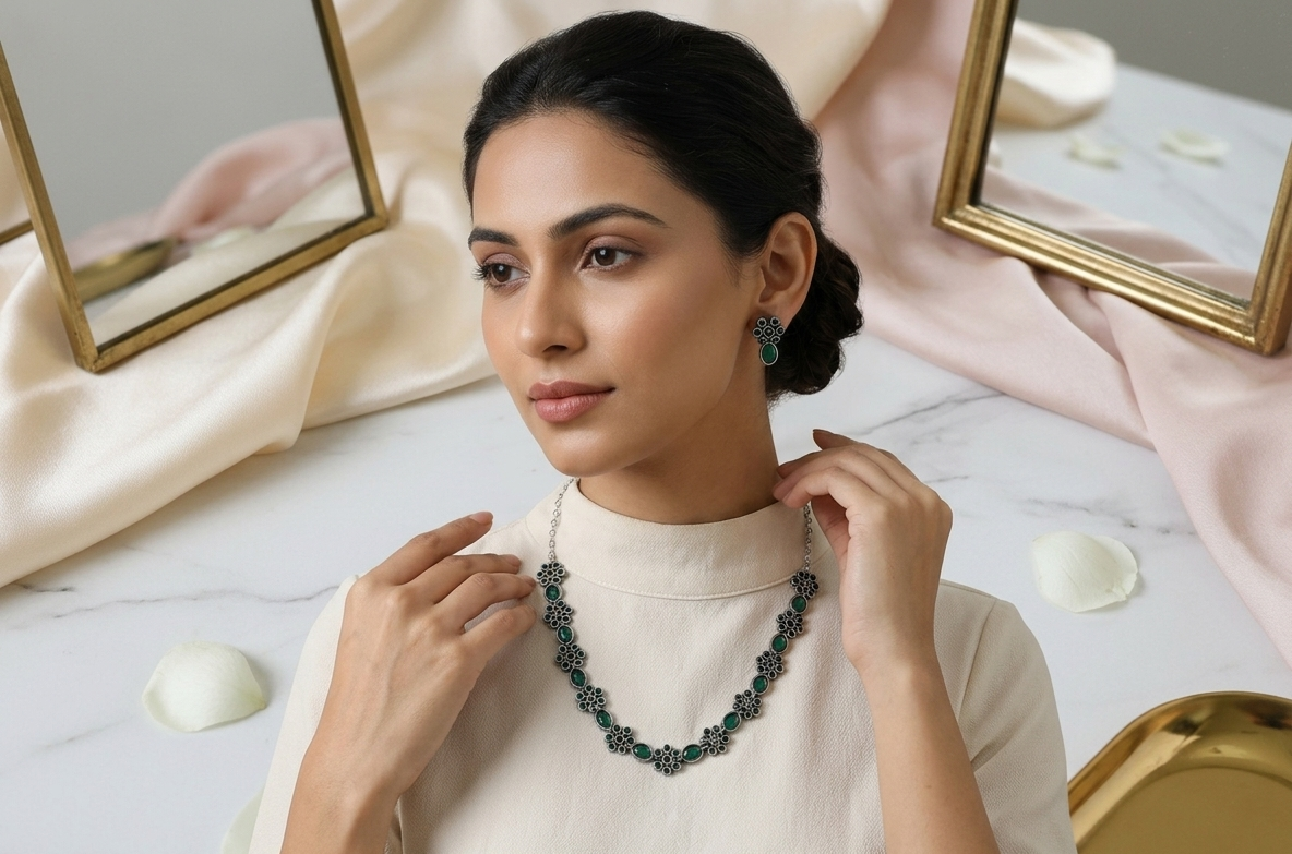 Oxidised-Black-Necklace