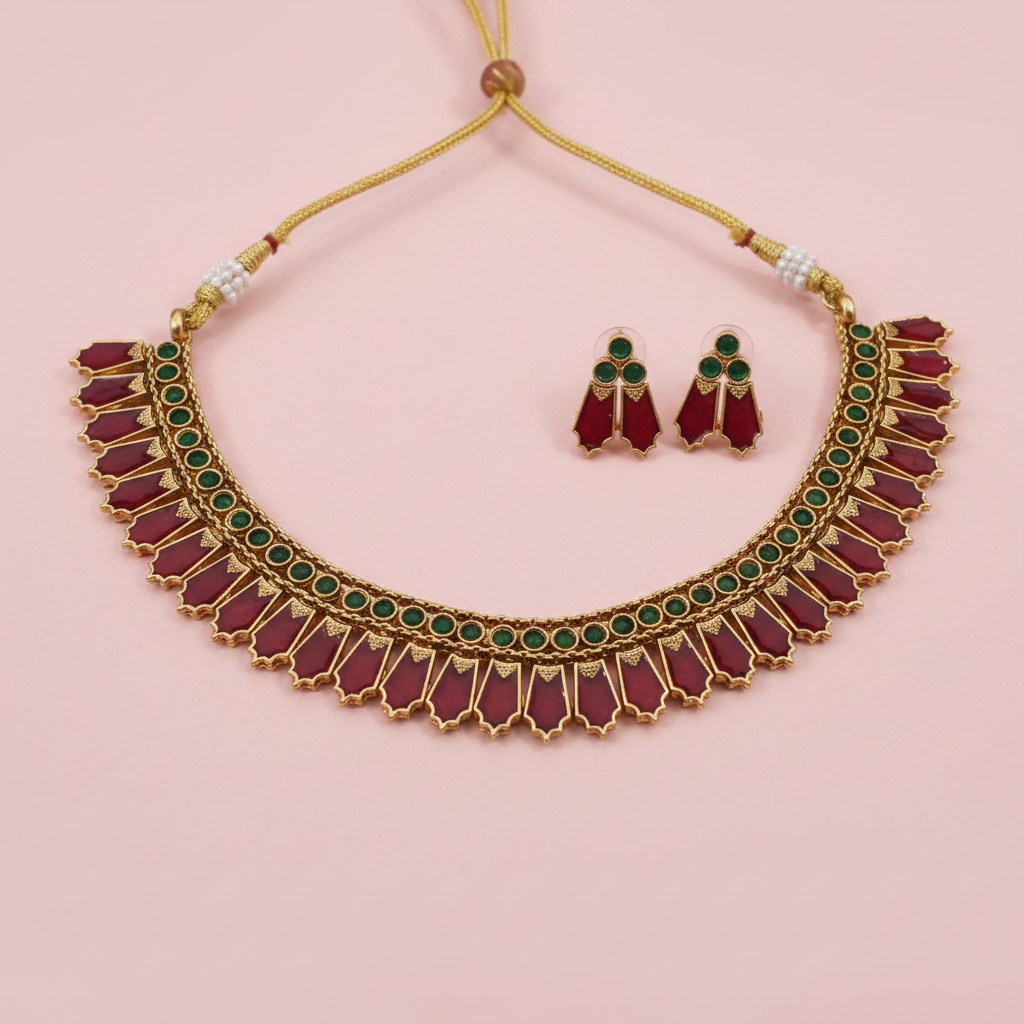 Multicolor Palak Choker