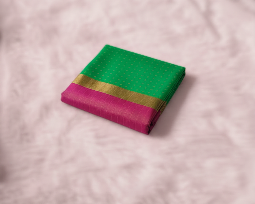 Parrot Green Soft Silk