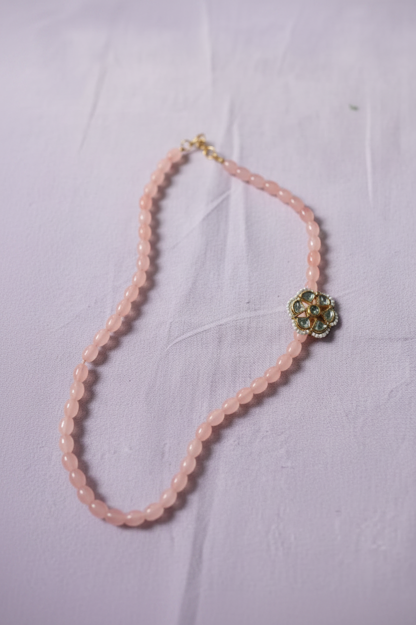 Peach Mop Glass Beads
