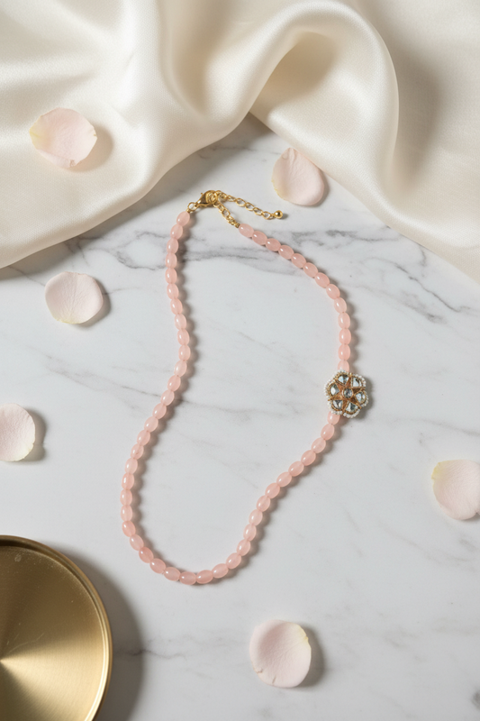 Peach Mop Glass Beads