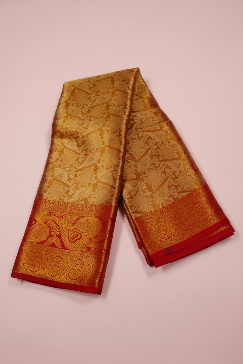Peacock feather design Saree 