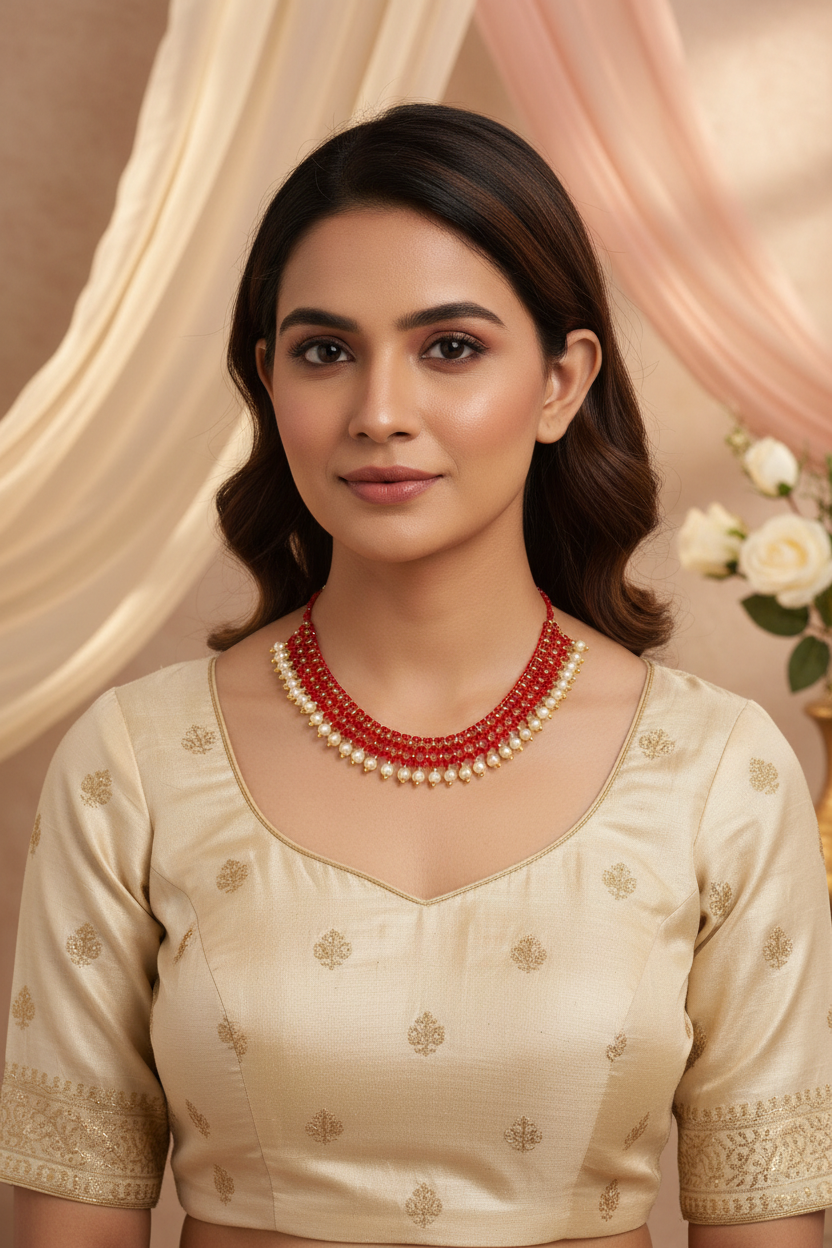 Pearl Chain Jali Mala 