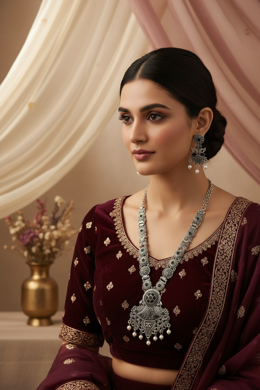 Pearl Drops Oxidised Black