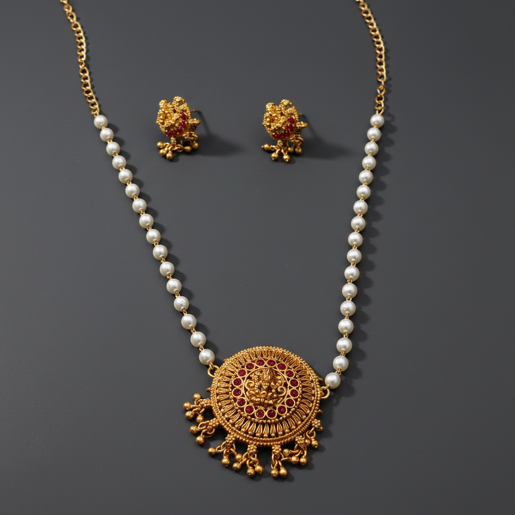 Golden Pearl Lakshmi Matte