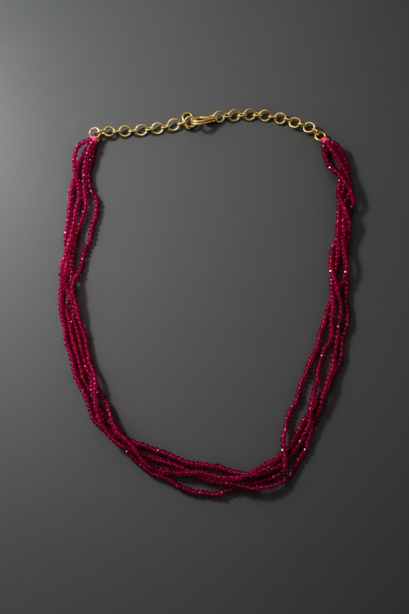 Pink-Crystal-Beads-Chain