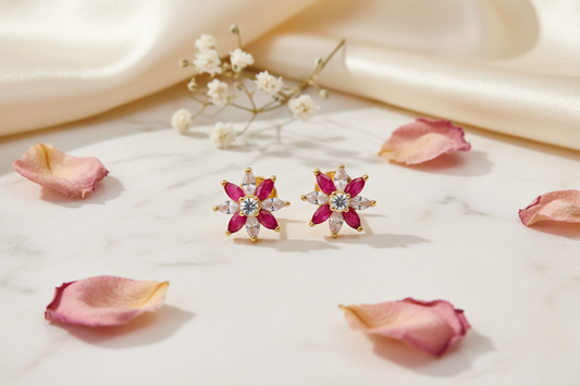 Pink Gold Replica Stud