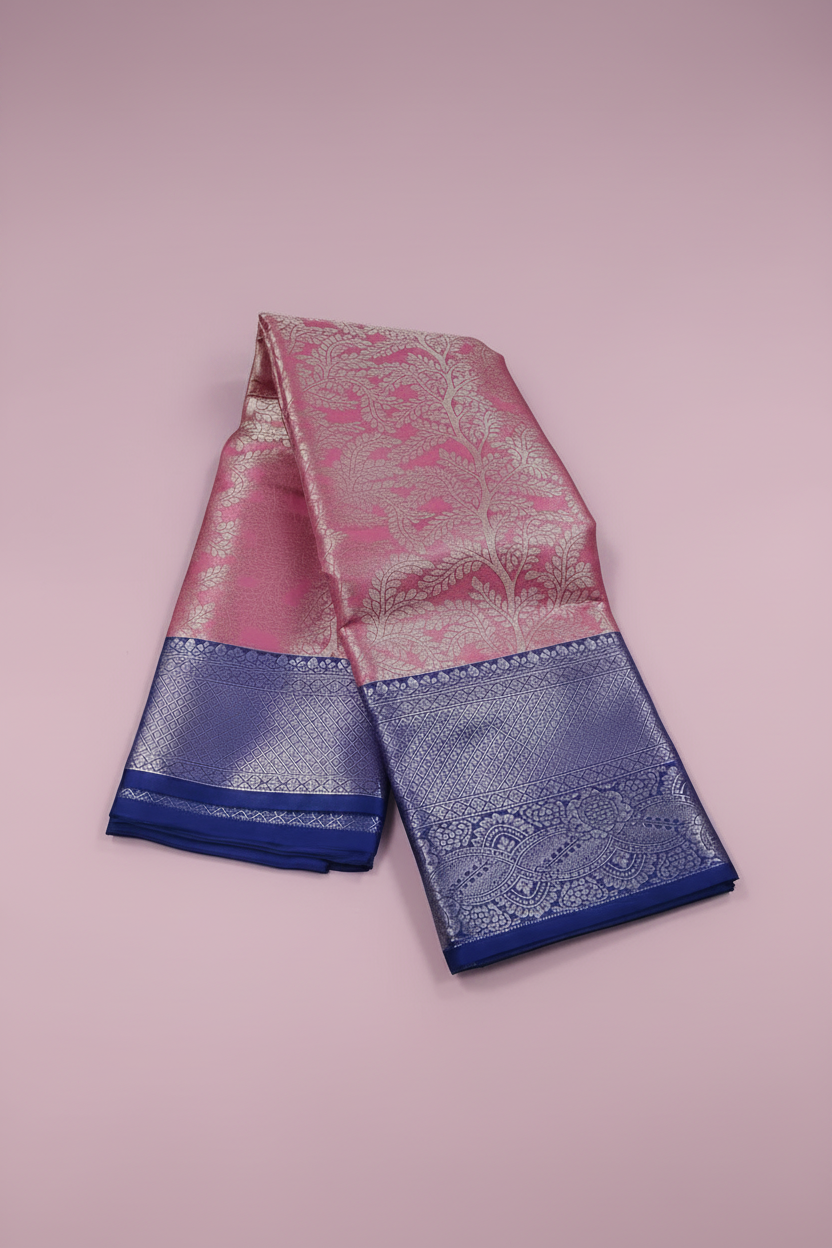 Pink Silver Symphony Saree