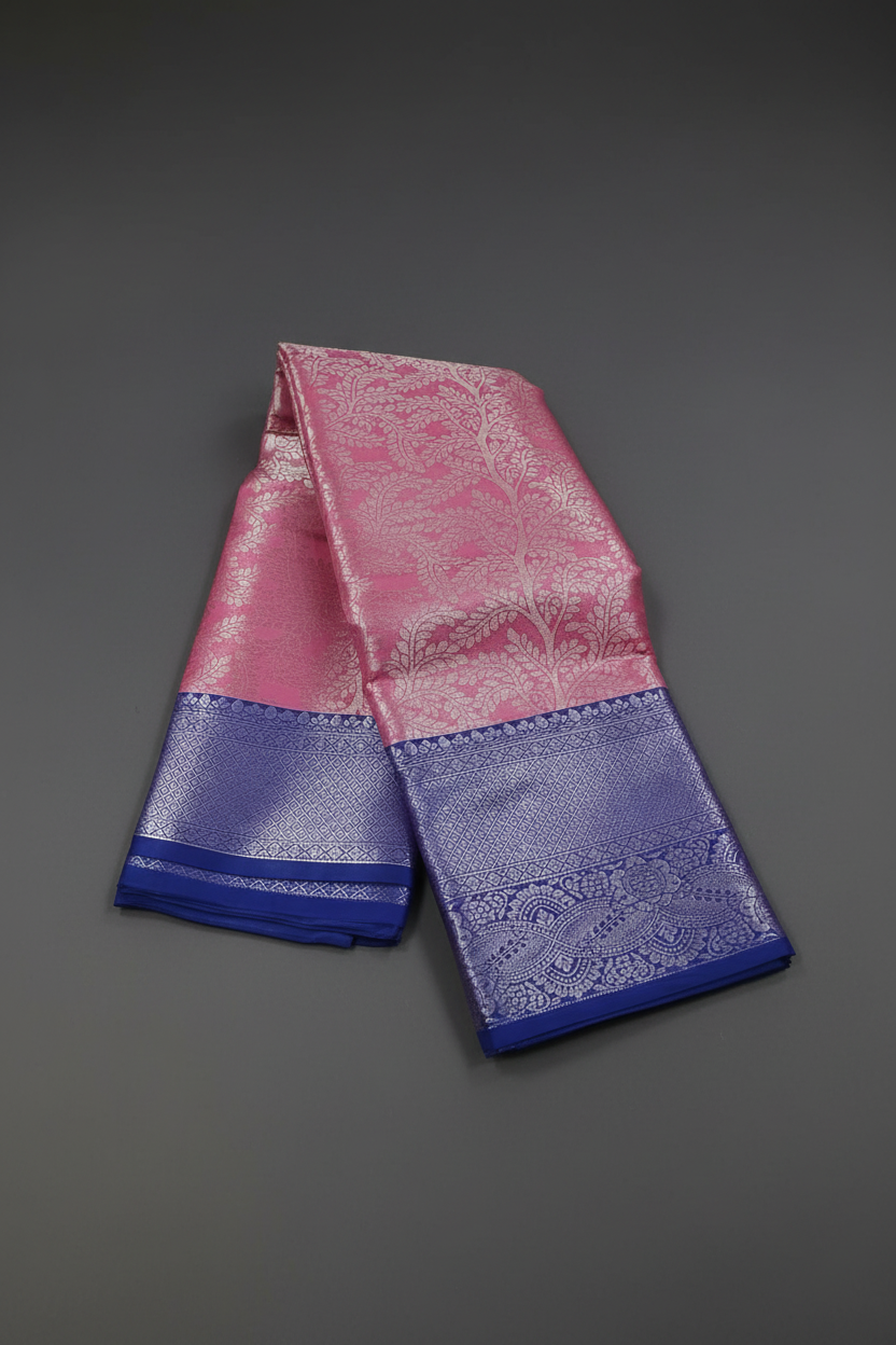 Pink Silver Symphony Saree